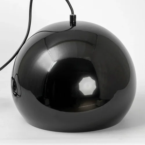 Светильник подвесной Gloss LSP-8919 Lussole чёрный 1 лампа, основание чёрное в стиле современный  фото 2